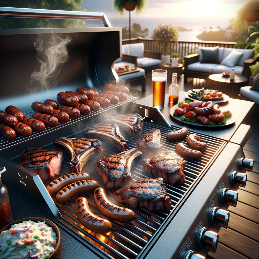 https://johnmullsmeatcompany.com/wp-content/uploads/2023/10/DALL%C2%B7E-2023-10-23-13.44.04-Photorealistic-depiction-of-a-BBQ-session-on-a-deck.-The-gas-BBQ-grill-is-alive-with-assorted-meats-including-ribeye-wings-and-sausages-each-beari.png